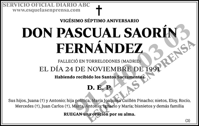 Pascual Saorín Fernández